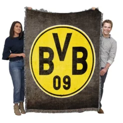 Stunning Football club Borussia Dortmund Woven Blanket