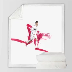 Supercopa de Espana Football Player Mesut Ozil Sherpa Fleece Blanket