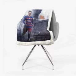 Supercopa de Espana Lionel Messi Sherpa Fleece Blanket 2