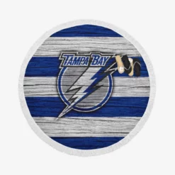 Tampa Bay Lightning Logo Round Beach Towel