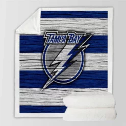 Tampa Bay Lightning Logo Sherpa Fleece Blanket