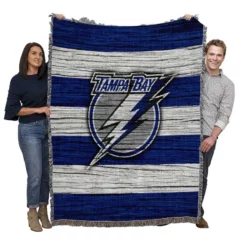 Tampa Bay Lightning Logo Woven Blanket