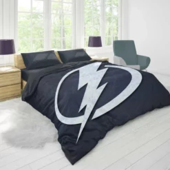 Tampa Bay Lightning NHL Hockey Club Logo Duvet Cover 1