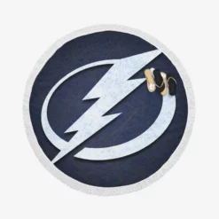 Tampa Bay Lightning NHL Hockey Club Logo Round Beach Towel