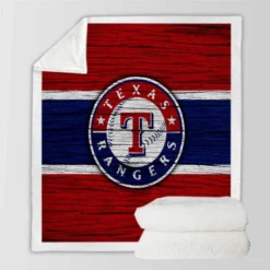 Texas Rangers American MLB Baseball Sherpa Fleece Blanket