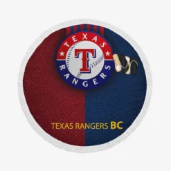 Texas Rangers Popular MLB Team Round Beach Towel