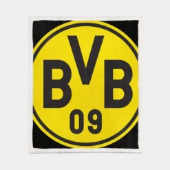 The Sensational Borussia Dortmund Team Logo Sherpa Fleece Blanket 1