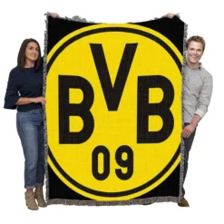 The Sensational Borussia Dortmund Team Logo Woven Blanket
