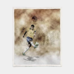 Thiago Silva Brazilian Footballer Sherpa Fleece Blanket 1