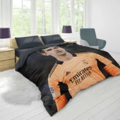 Thibaut Courtois Outstanding Football Duvet Cover 1