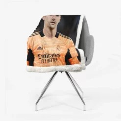 Thibaut Courtois Outstanding Football Sherpa Fleece Blanket 2