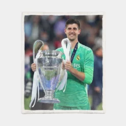 Thibaut Courtois Passionate Football Sherpa Fleece Blanket 1