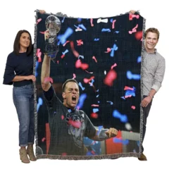 Tom Brady NFL Super Bowl Woven Blanket