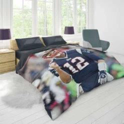 Tom Brady Patriots NFL Footballer Duvet Cover 1