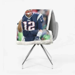 Tom Brady Patriots NFL Footballer Sherpa Fleece Blanket 2