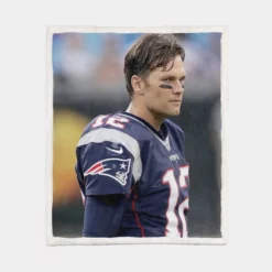 Tom Brady Patriots NFL Sherpa Fleece Blanket 1