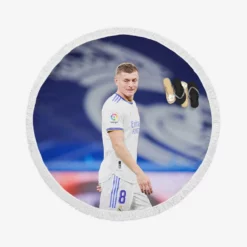 Toni Kroos Consistent Real Madrid Football Player Round Beach Towel