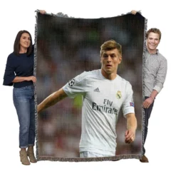 Toni Kroos Copa de la Liga Footballer Woven Blanket