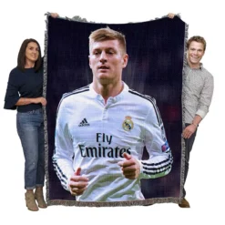 Toni Kroos Football Player Woven Blanket