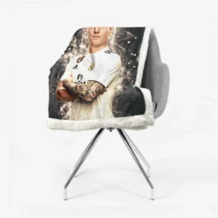 Toni Kroos Powerful Real Madrid Soccer Player Sherpa Fleece Blanket 2