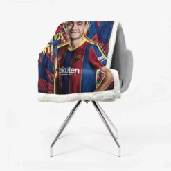 Top Ranked Barcelona Player Pedri Sherpa Fleece Blanket 2