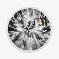 Top Ranked Club San Antonio Spurs Round Beach Towel