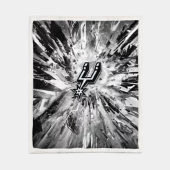 Top Ranked Club San Antonio Spurs Sherpa Fleece Blanket 1