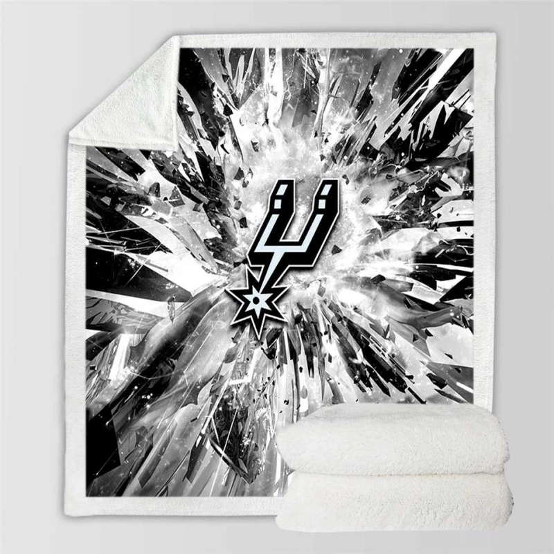 Top Ranked Club San Antonio Spurs Sherpa Fleece Blanket