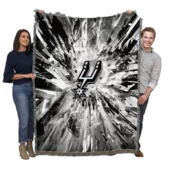 Top Ranked Club San Antonio Spurs Woven Blanket