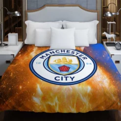 Top Ranked English Football Club Manchester City FC Duvet Cover