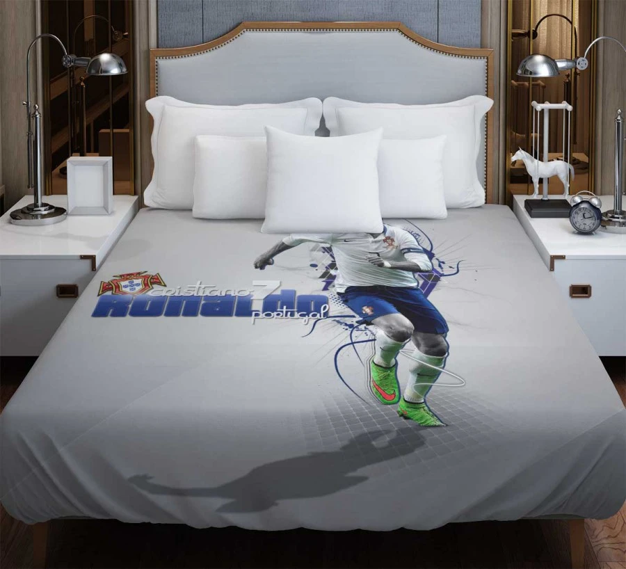 Top Ranked Football Player Cristiano Ronaldo Duvet Cover