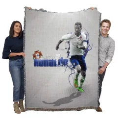 Top Ranked Football Player Cristiano Ronaldo Woven Blanket