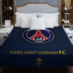 Top Ranked Ligue 1 Football Club PSG Logo Duvet Cover