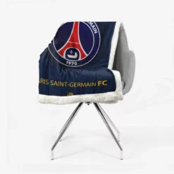 Top Ranked Ligue 1 Football Club PSG Logo Sherpa Fleece Blanket 2