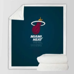 Top Ranked NBA Basketball Club Miami Heat Sherpa Fleece Blanket