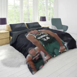 Top Ranked NBA Player Giannis Antetokounmpo Duvet Cover 1