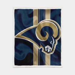 Top Ranked NFL Club Los Angeles Rams Sherpa Fleece Blanket 1