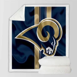Top Ranked NFL Club Los Angeles Rams Sherpa Fleece Blanket