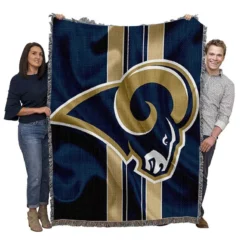 Top Ranked NFL Club Los Angeles Rams Woven Blanket
