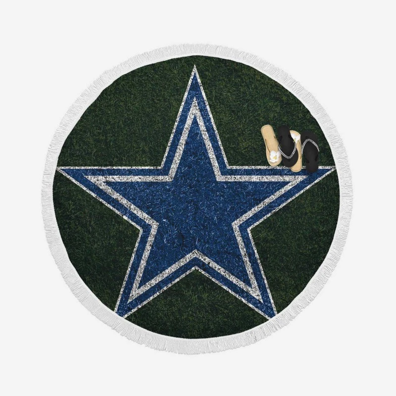 Top Ranked NFL Football Club Dallas Cowboys Round Beach Towel