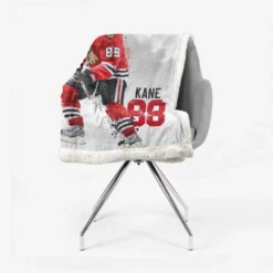 Top Ranked NHL Hockey Player Patrick Kane Sherpa Fleece Blanket 2