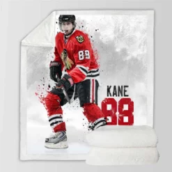 Top Ranked NHL Hockey Player Patrick Kane Sherpa Fleece Blanket