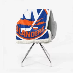 Top Ranked NHL Hockey Team New York Islanders Sherpa Fleece Blanket 2