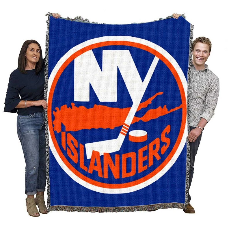 Top Ranked NHL Hockey Team New York Islanders Woven Blanket