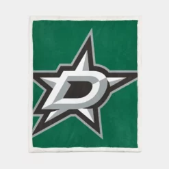 Top Ranked NHL Ice Hockey Club Dallas Stars Sherpa Fleece Blanket 1