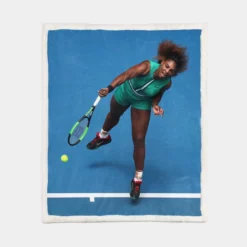 Top Ranked WTA Player Serena Williams Sherpa Fleece Blanket 1