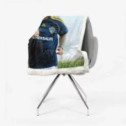 Top Star David Beckham in L A Galaxy Sherpa Fleece Blanket 2