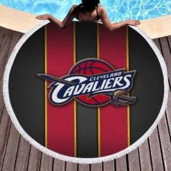 Top ranked NBA Basketball Team Cleveland Cavaliers Round Beach Towel 1