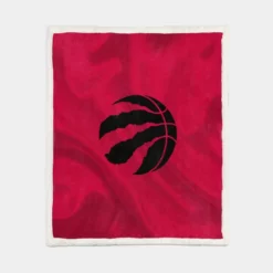 Toronto Raptors Black Logo Sherpa Fleece Blanket 1