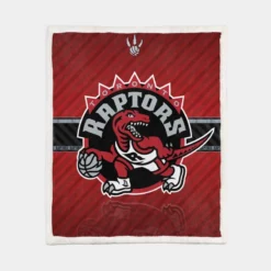 Toronto Raptors Canadian Basketball Club Sherpa Fleece Blanket 1